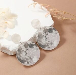 MODCLOTH ACRYLIC FULL MOON EARRINGS